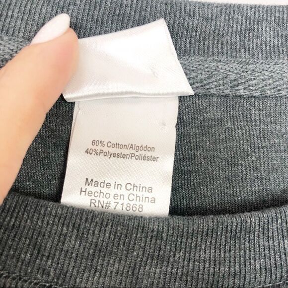 FREEZE | Saturday Lightweight Gray Pullover Sweatshirt Women’s Size Medium - Picture 5 of 6